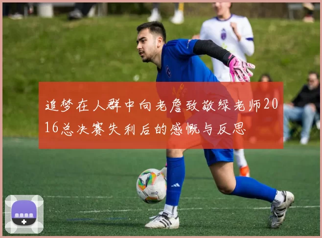 追梦在人群中向老詹致敬绿老师2016总决赛失利后的感慨与反思